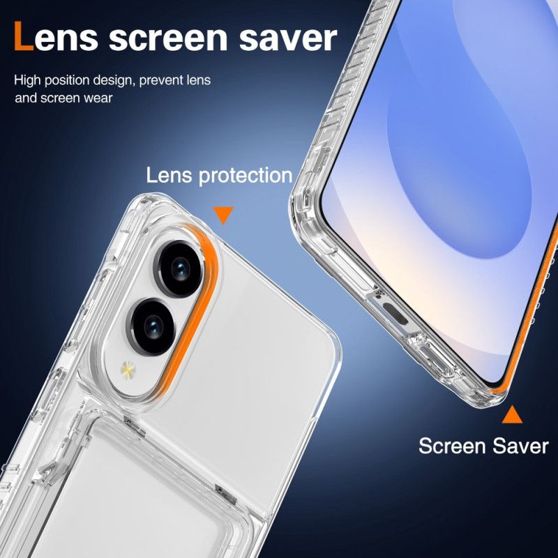 Cover Til Samsung Galaxy S25 5g Edge Klar Og Kortholder