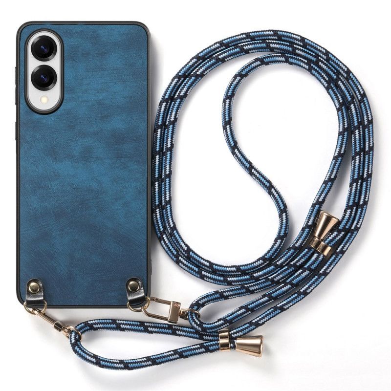 Cover Til Samsung Galaxy S25 5g Edge Læderlignende Snor Vintage