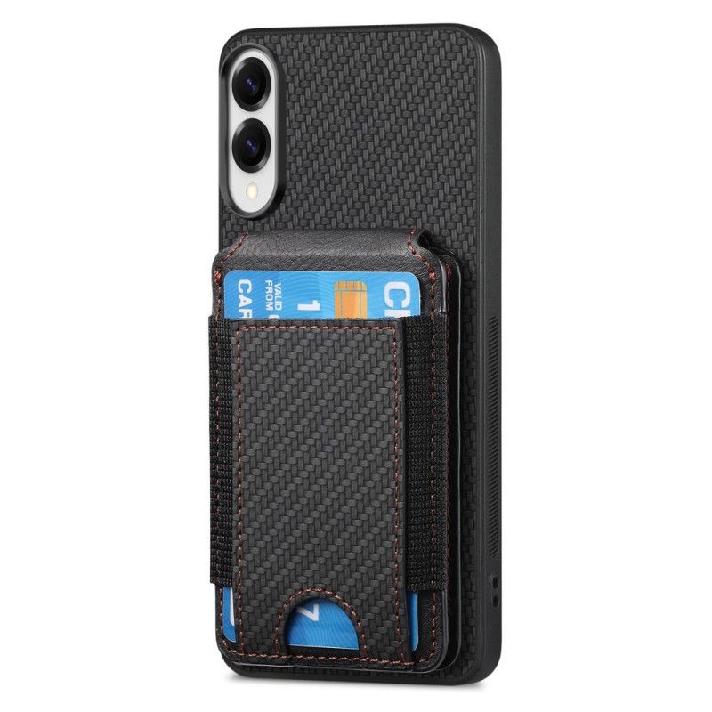 Cover Til Samsung Galaxy S25 5g Edge Premium Kortholder Og Stativ I Kulfiber