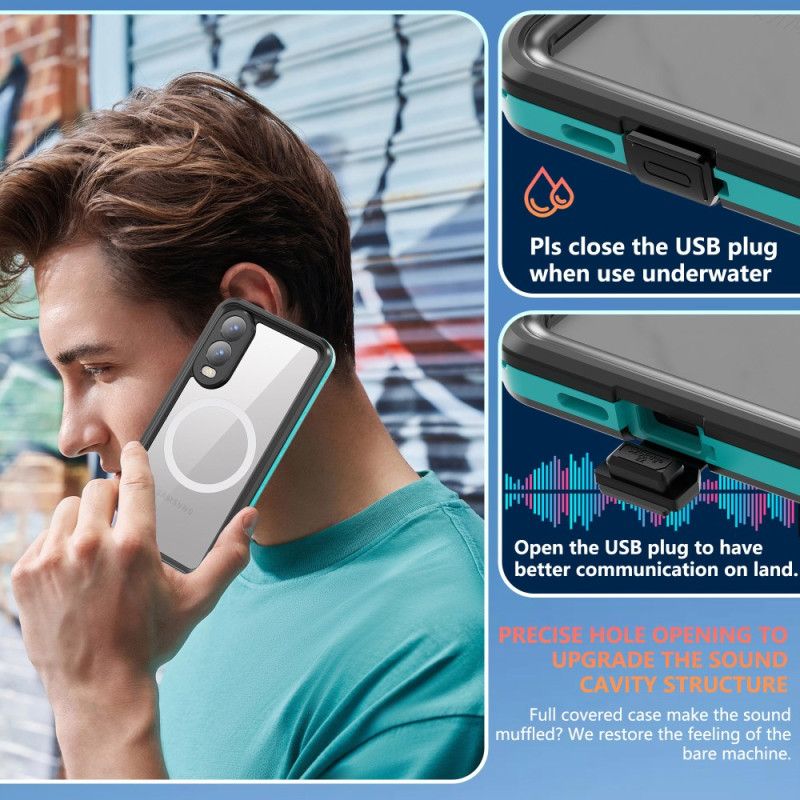 Cover Til Samsung Galaxy S25 5g Edge Vandtæt Magsafe Kompatibel Redpepper