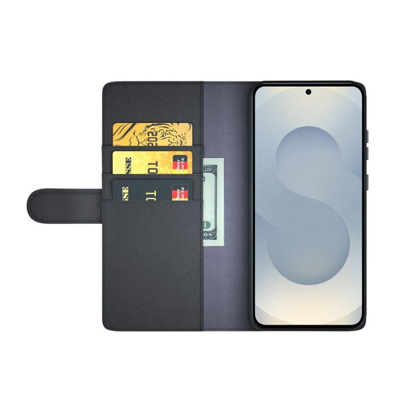 Flip Cover Samsung Galaxy S25 5g Edge Ægte Læder