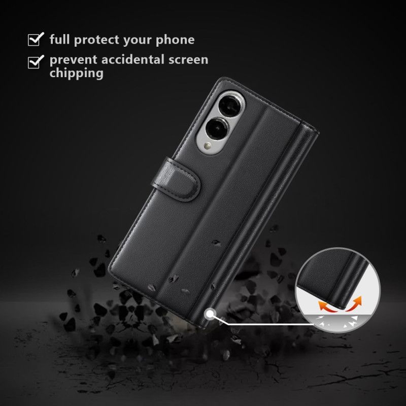 Flip Cover Samsung Galaxy S25 5g Edge Ægte Læder