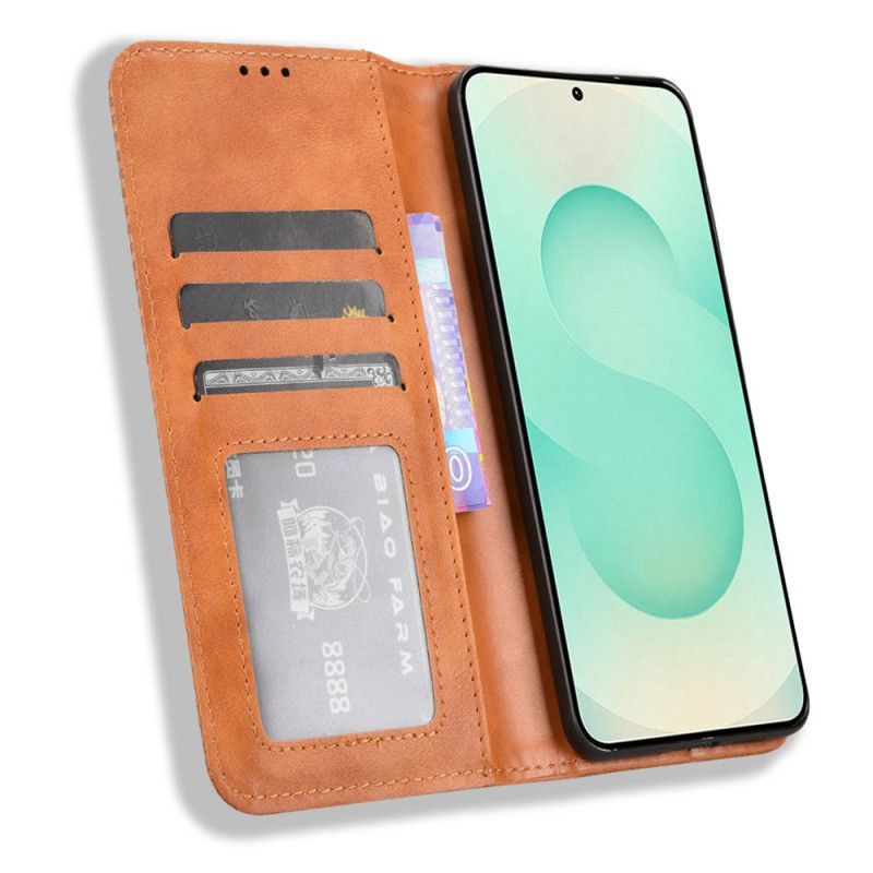 Flip Cover Samsung Galaxy S25 5g Edge Frieze Vintage