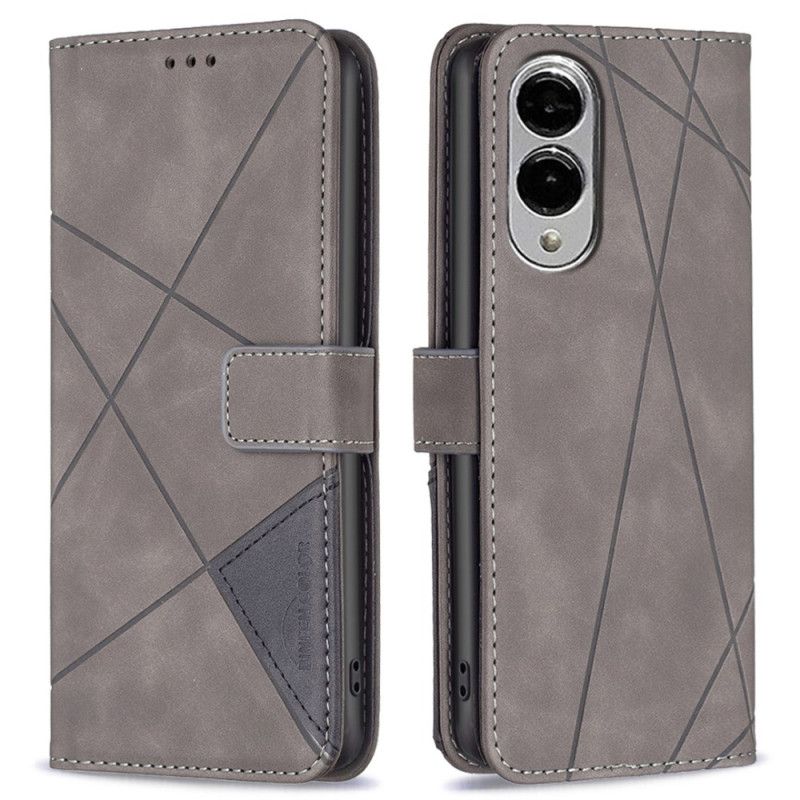 Flip Cover Samsung Galaxy S25 5g Edge Geometrisk Mønster Binfen Color
