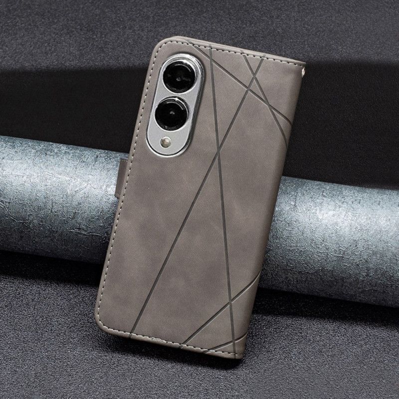 Flip Cover Samsung Galaxy S25 5g Edge Geometrisk Mønster Binfen Color