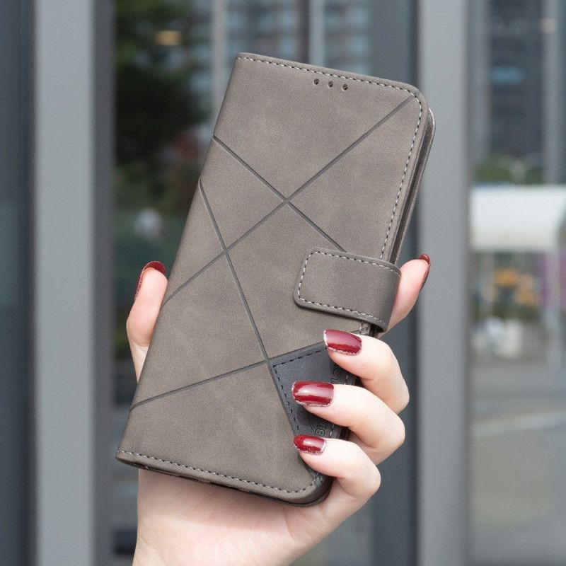 Flip Cover Samsung Galaxy S25 5g Edge Geometrisk Mønster Binfen Color