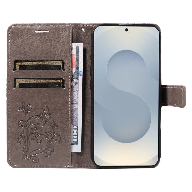 Flip Cover Samsung Galaxy S25 5g Edge Kæmpe Sommerfuglemønster