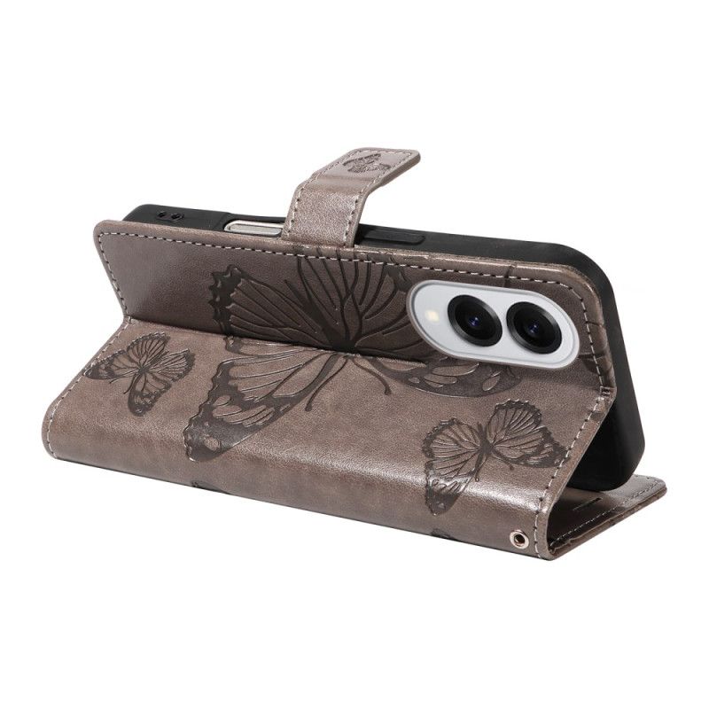 Flip Cover Samsung Galaxy S25 5g Edge Kæmpe Sommerfuglemønster