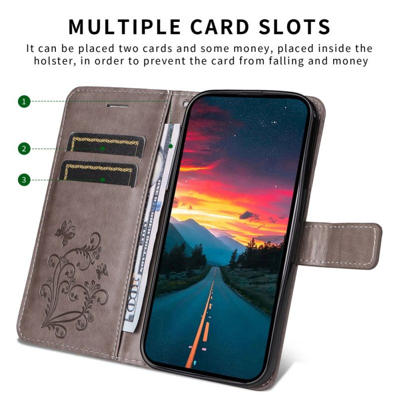 Flip Cover Samsung Galaxy S25 5g Edge Kæmpe Sommerfuglemønster