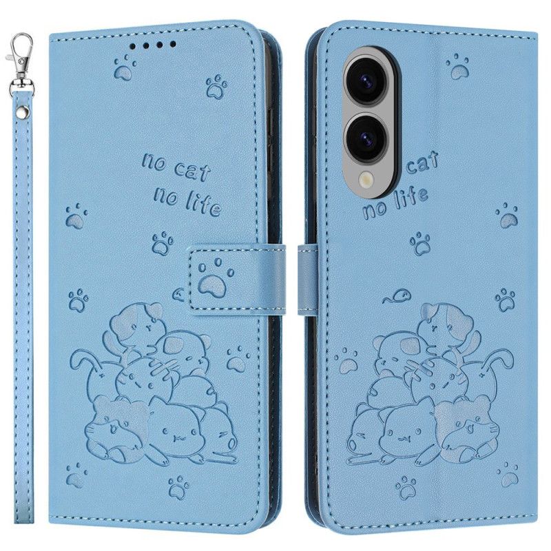 Flip Cover Samsung Galaxy S25 5g Edge Kattehistorie