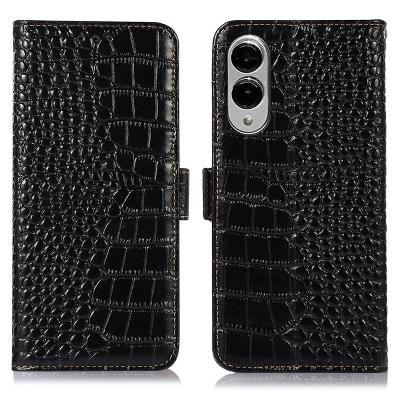 Flip Cover Samsung Galaxy S25 5g Edge Krokodille Tekstur