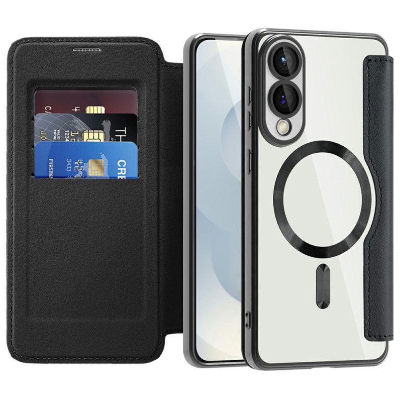 Flip Cover Samsung Galaxy S25 5g Edge Magsafe Kompatibel Med Rfid-blokering