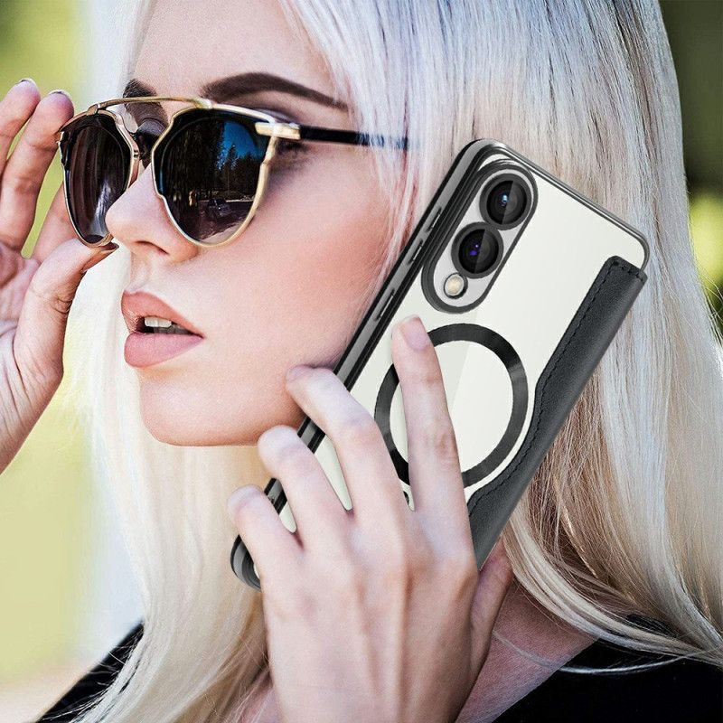 Flip Cover Samsung Galaxy S25 5g Edge Magsafe Kompatibel Med Rfid-blokering