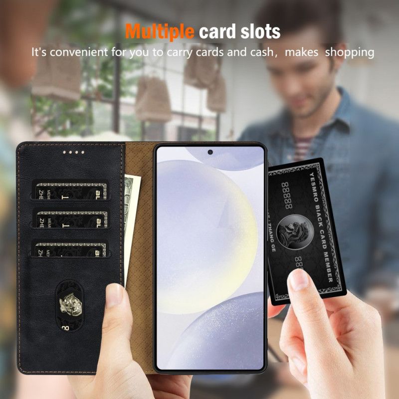 Flip Cover Samsung Galaxy S25 5g Edge N.bekus Vintage-stil