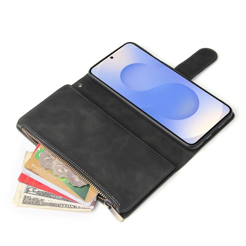 Flip Cover Samsung Galaxy S25 5g Edge Pung Med Ruskindseffekt