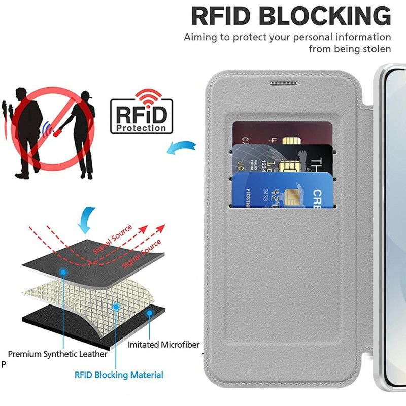 Flip Cover Samsung Galaxy S25 5g Edge Quiltet Magsafe-kompatibel