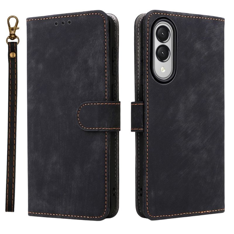 Flip Cover Samsung Galaxy S25 5g Edge Rfid-funktion Med Rem