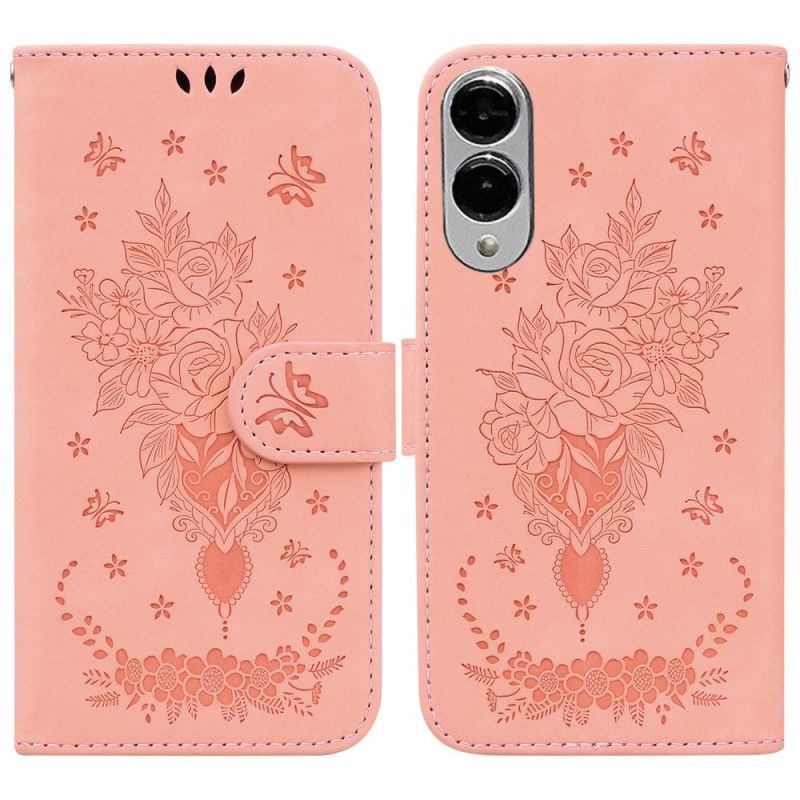Flip Cover Samsung Galaxy S25 5g Edge Rosa Ruskindseffekt