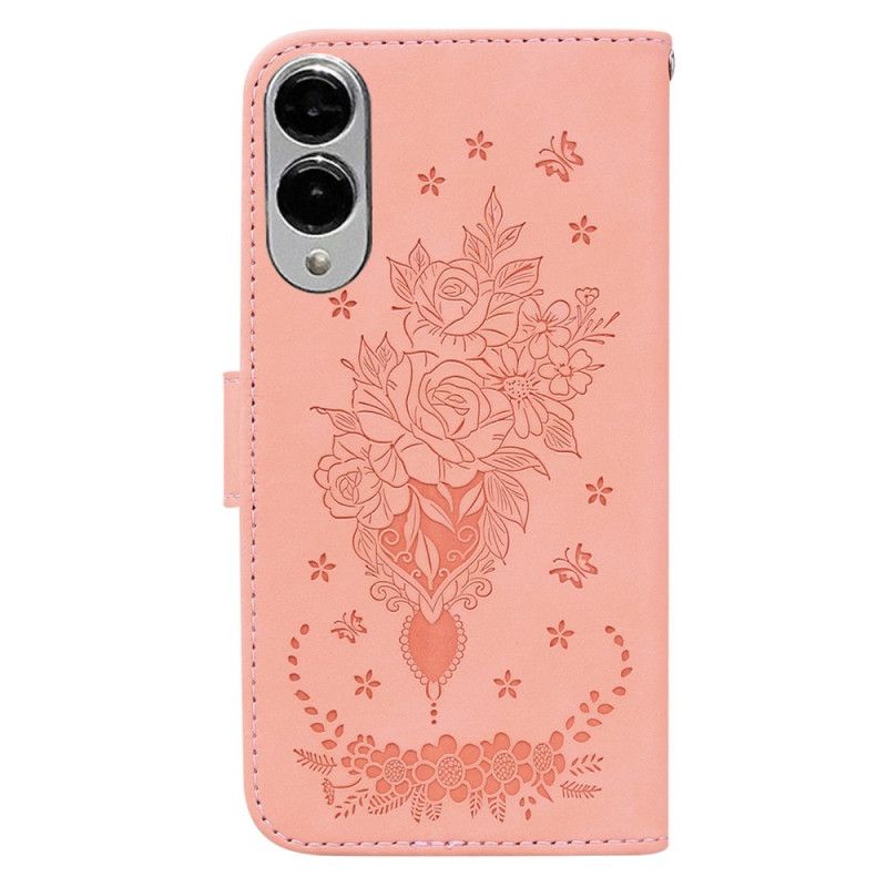 Flip Cover Samsung Galaxy S25 5g Edge Rosa Ruskindseffekt