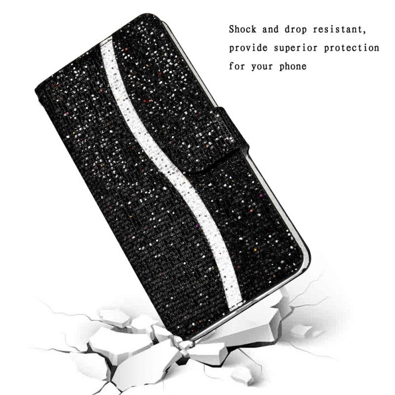 Flip Cover Samsung Galaxy S25 5g Edge S-design Med Pailletter