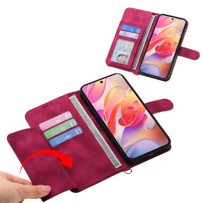 Flip Cover Til Samsung Galaxy S25 5g Edge Blomstermønster Og Stropper