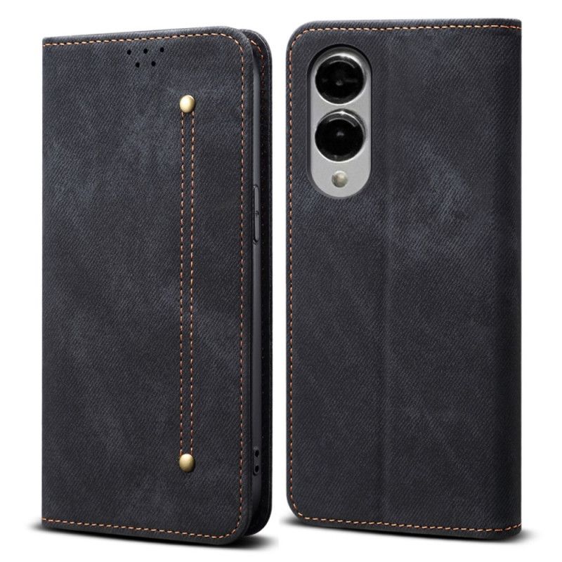 Flip Cover Til Samsung Galaxy S25 5g Edge Denimstof