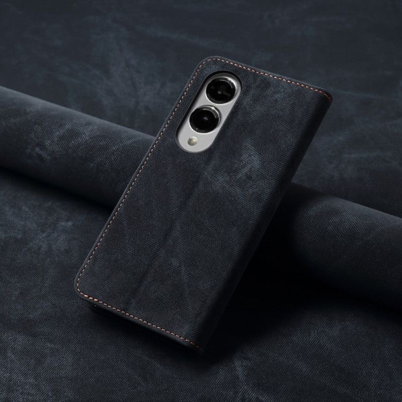 Flip Cover Til Samsung Galaxy S25 5g Edge Denimstof