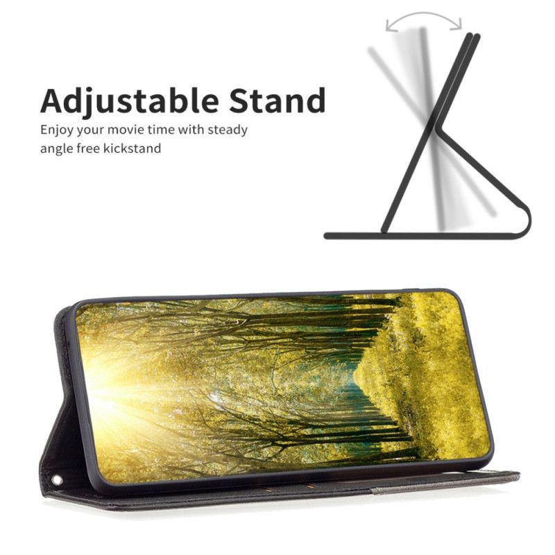 Flip Cover Til Samsung Galaxy S25 5g Edge Geometrisk Mønster