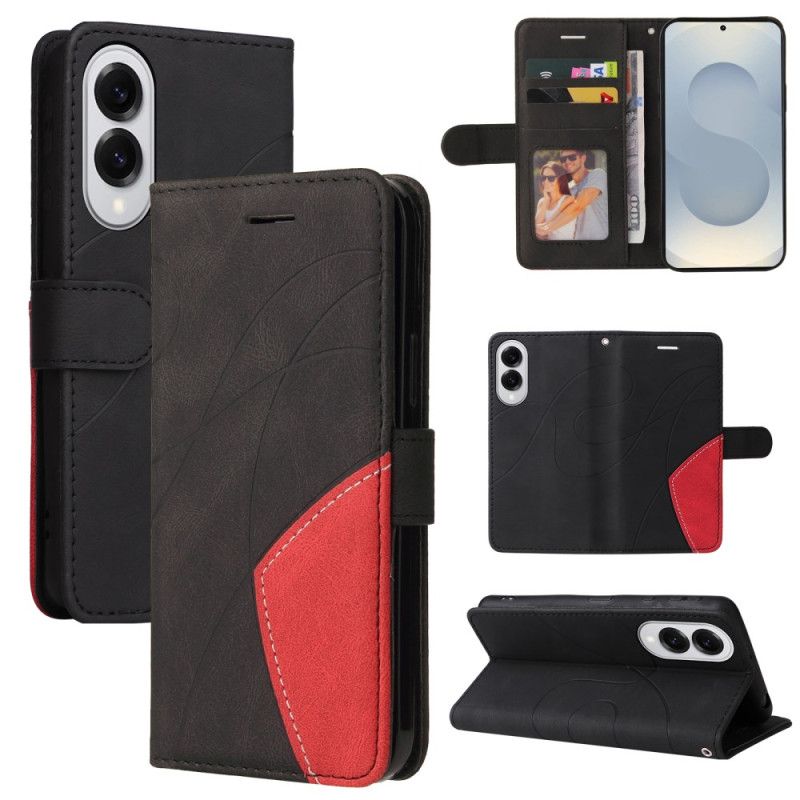 Flip Cover Til Samsung Galaxy S25 5g Edge Tofarvet Krusning