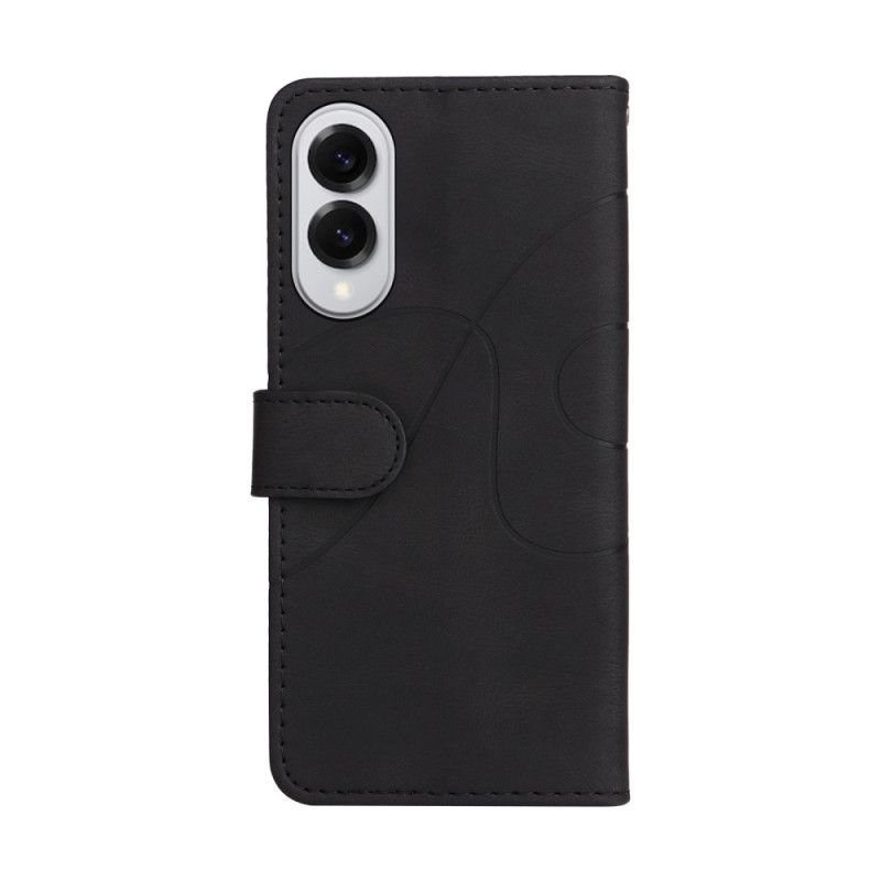 Flip Cover Til Samsung Galaxy S25 5g Edge Tofarvet Krusning