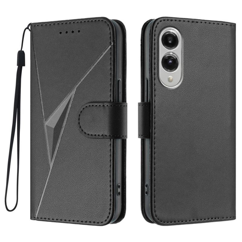 Flip Cover Til Samsung Galaxy S25 5g Edge Trekantet Mønster