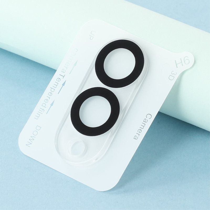 Hærdet Glaslinsebeskytter Til Samsung Galaxy S25 Edge (sort Cirkulært Design)