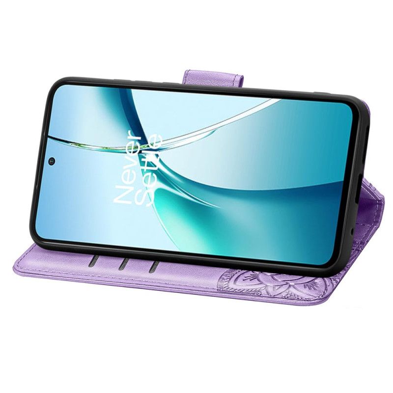 Læder Cover Samsung Galaxy S25 5g Edge Telefon Etui Barok Sommerfugl Med Håndledsrem