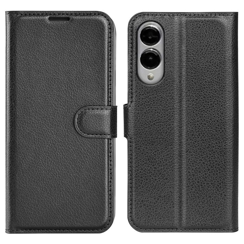 Læder Cover Samsung Galaxy S25 5g Edge Telefon Etui Litchi-kunstlæder