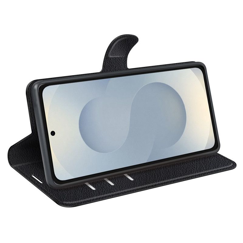 Læder Cover Samsung Galaxy S25 5g Edge Telefon Etui Litchi-kunstlæder