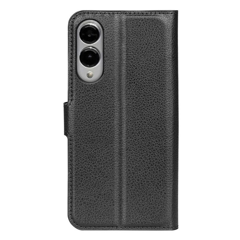 Læder Cover Samsung Galaxy S25 5g Edge Telefon Etui Litchi-kunstlæder
