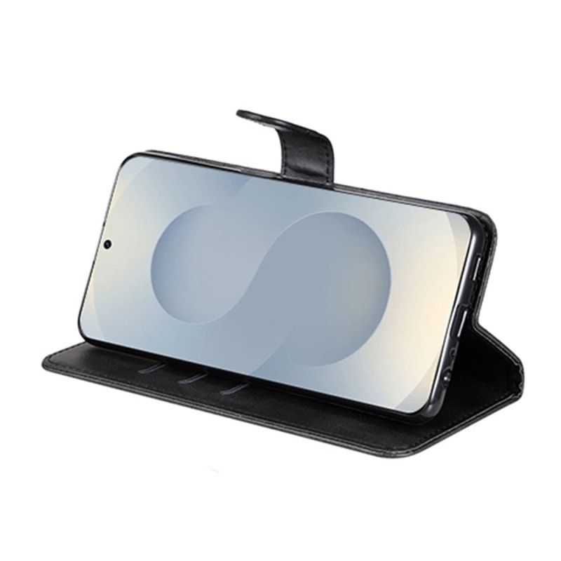 Læder Cover Samsung Galaxy S25 5g Edge Telefon Etui Lynlåslomme