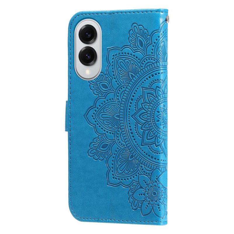 Læder Cover Samsung Galaxy S25 5g Edge Telefon Etui Mandala-print