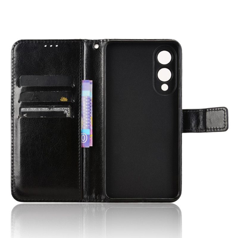 Læder Cover Samsung Galaxy S25 5g Edge Telefon Etui Prangende Kunstlæder