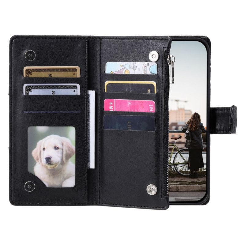 Læder Cover Samsung Galaxy S25 5g Edge Telefon Etui Quiltet Pung