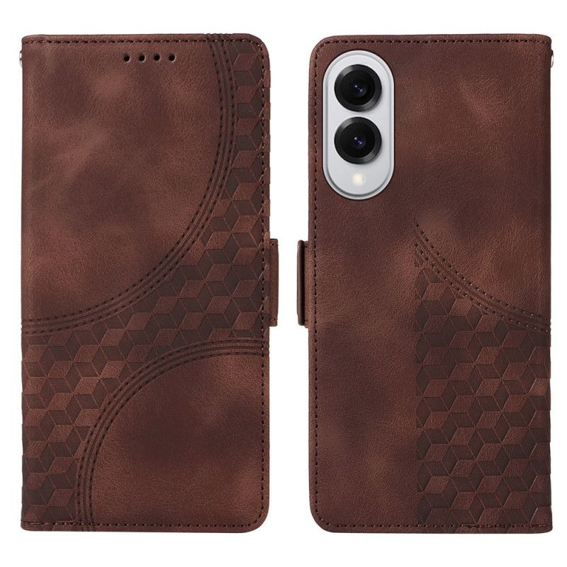 Læder Cover Samsung Galaxy S25 5g Edge Telefon Etui Stjernedesign