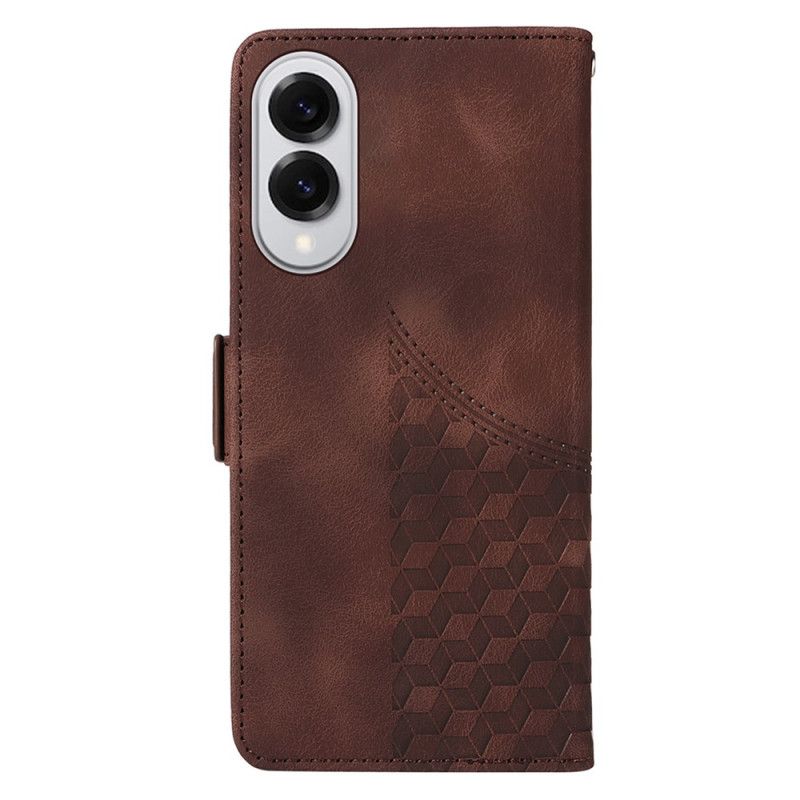 Læder Cover Samsung Galaxy S25 5g Edge Telefon Etui Stjernedesign