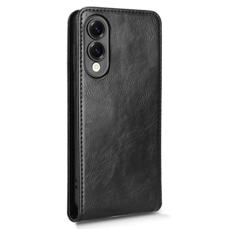 Læder Cover Samsung Galaxy S25 5g Edge Telefon Etui Vertikalt Design