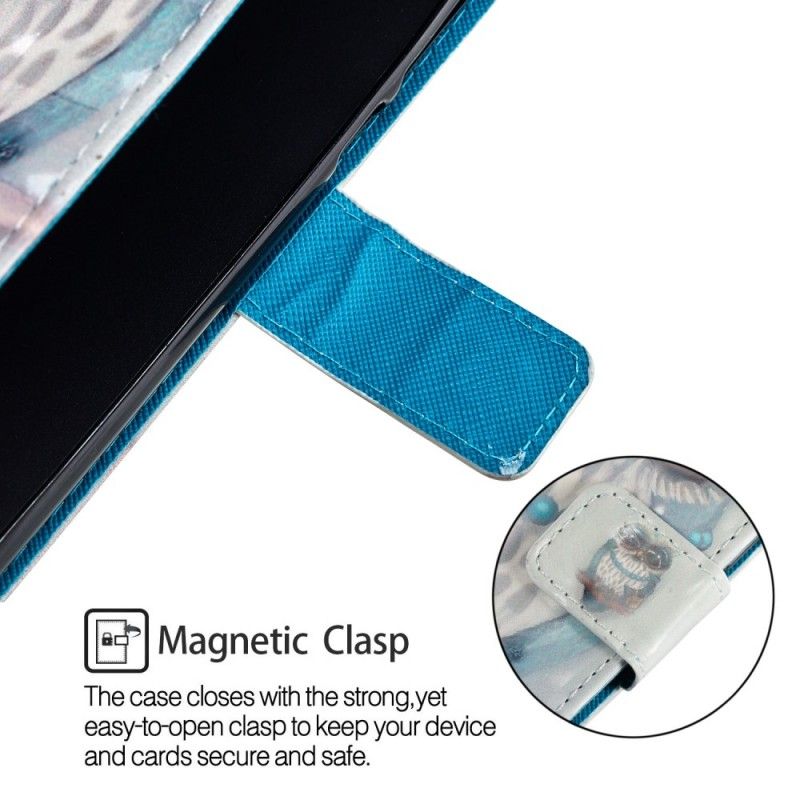 Flip Cover Læder Honor 9 Lite Miss Ugle 3D Beskyttelse