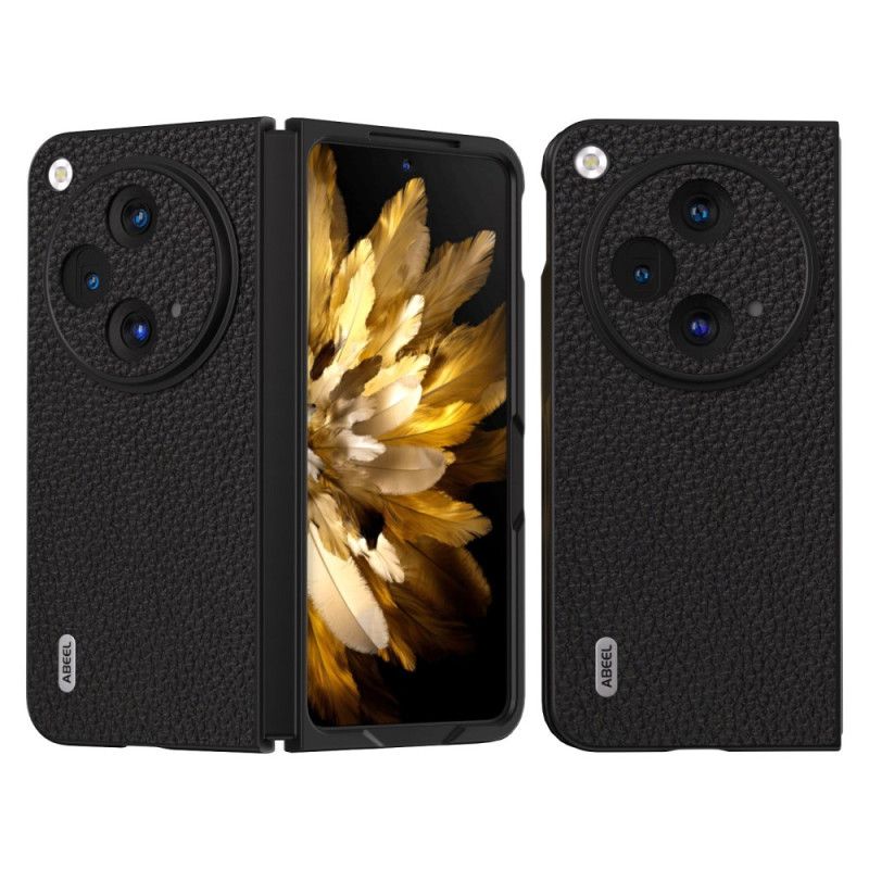 Cover Oppo Find N3 Ægte Lychee Læder Abeel