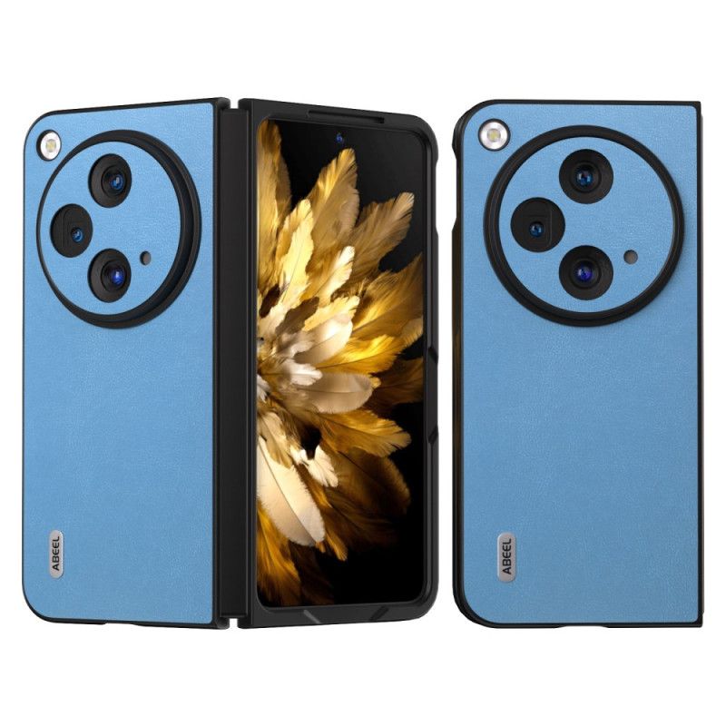 Cover Oppo Find N3 Farvet Læder Abeel