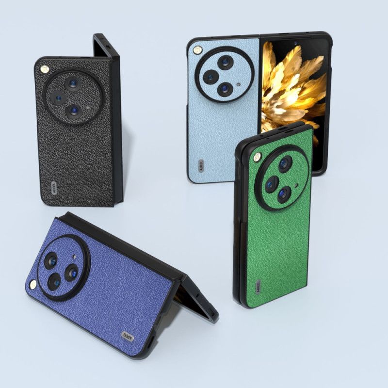 Cover Oppo Find N3 Telefon Etui Abeel Naturlig Litchi Læder