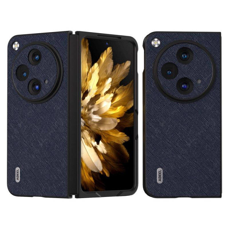 Cover Til Oppo Find N3 Ægte Vævet Læder Abeel