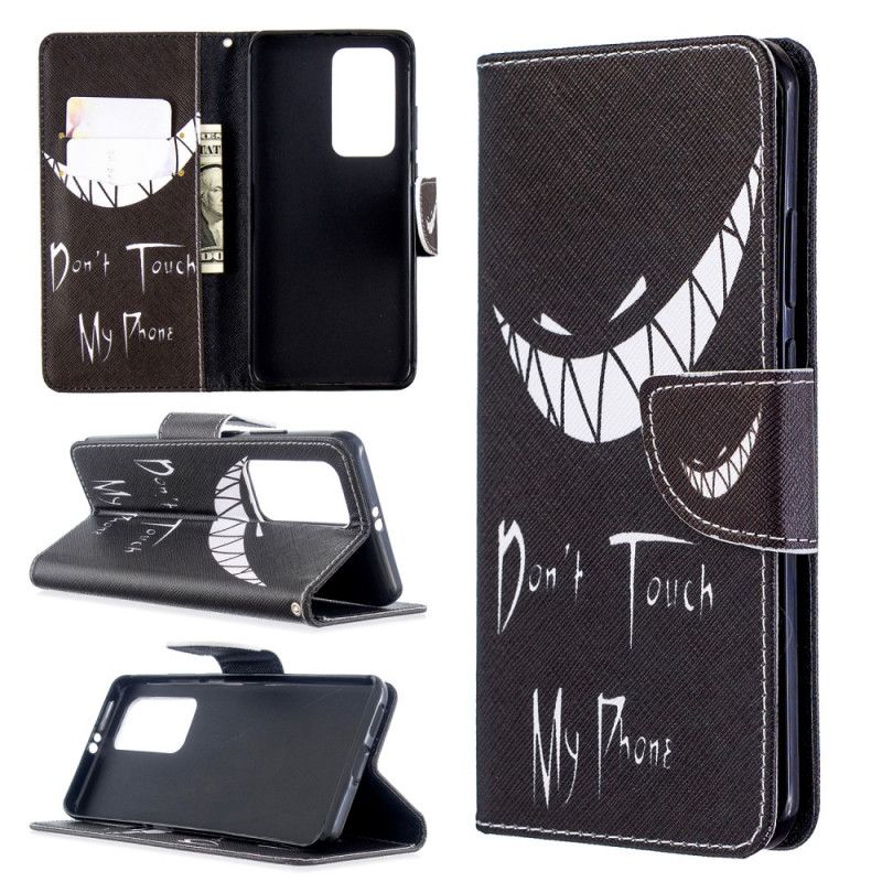 Flip Cover Læder Huawei P40 Pro Djævelens Telefon Original