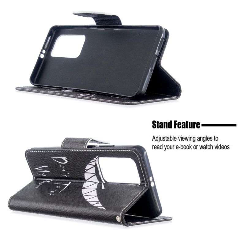 Flip Cover Læder Huawei P40 Pro Djævelens Telefon Original